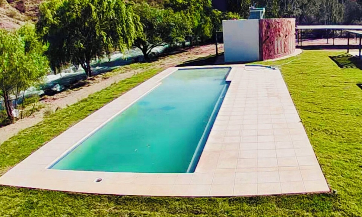 Rincon del Atuel Cabin | Bella Ribera #2 Riverfront Cabins in Valle Grande with Big Pool Private Jacuzzi