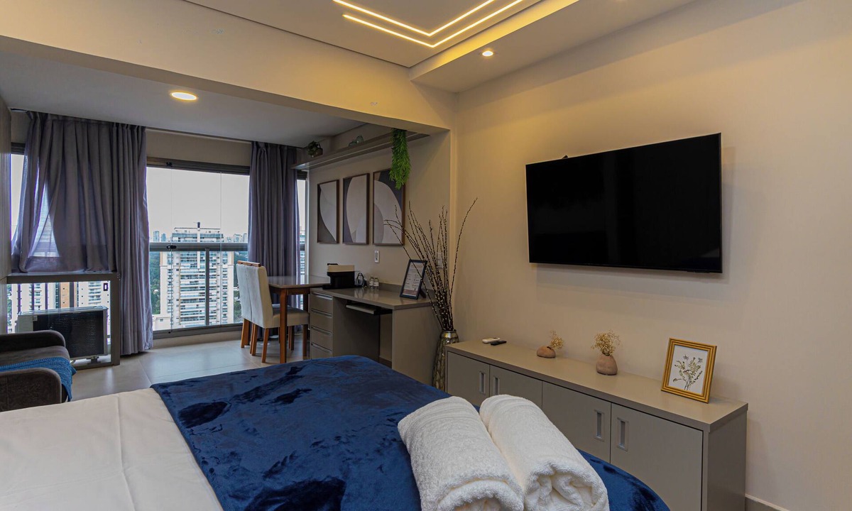 Brooklin Novo Apartment | Duna Air Loft - Leisure & Comfort - Near Brooklin Metro Station