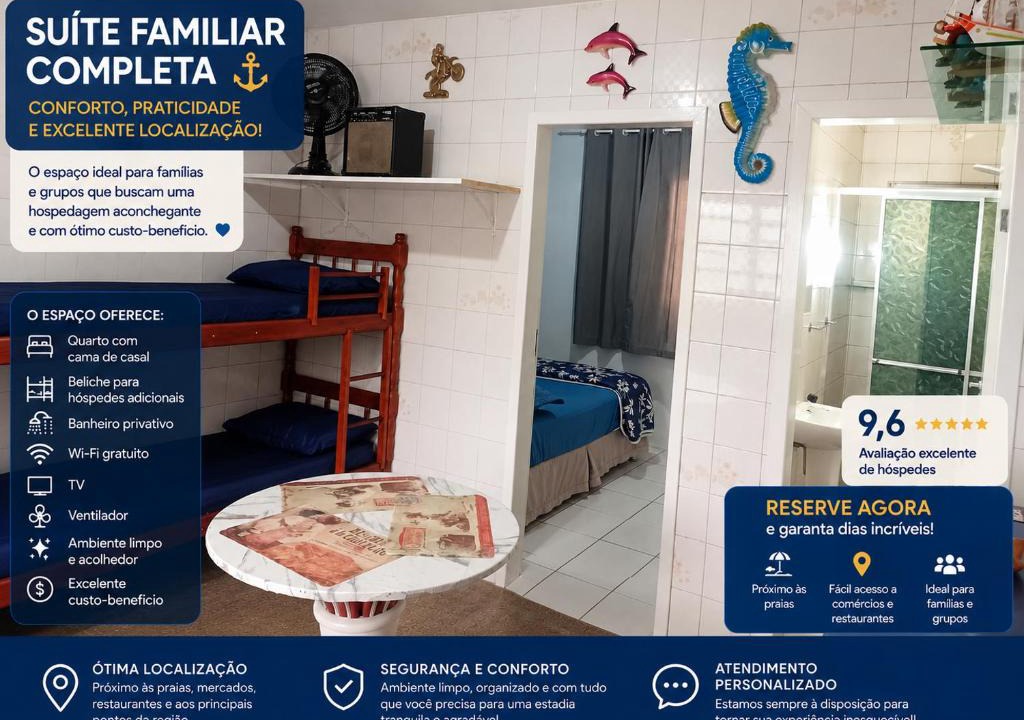 Saco dos Limoes Apartment | Budget Quadruple Apartment with easy access to 100 beaches