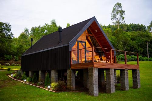 Nova Petropolis Ski Chalet | Cabana Terra - Hidro, Café da manhã, Vista para o lago