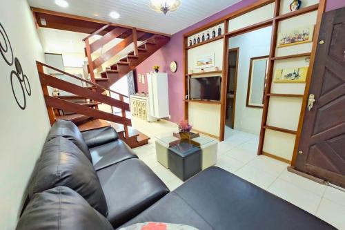 Centro House | Casa de Praia 5 qtos (Suíte Térrea)WiFi+200m Praia