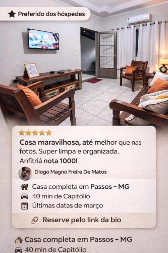 Jardim Colegio de Passos House | Casa luz e conforto Passos Capitólio