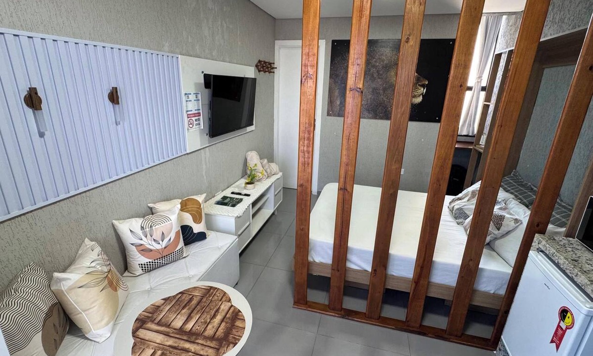 Cajuru Apartment | Full studios in Curitiba for singles or couples near the Botanical Garden/CWB