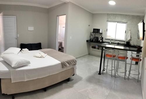 Sorocaba Apartment | Kitnet Moderna com Ar, Garagem e Wi-Fi Rápido