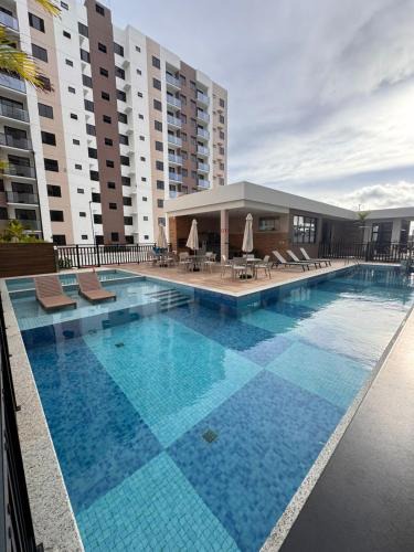 Aeroporto Apartment | Lindo apto no Cond Lunar Nova Aruana - Vista para o mar, piscina, parquinho e academia
