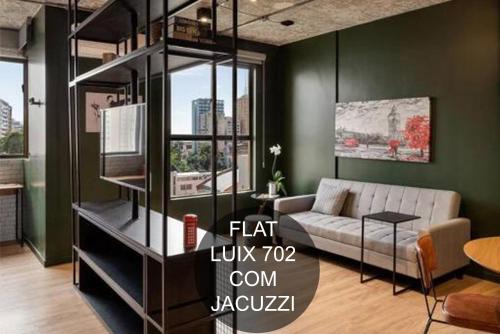 Centro Apartment | Luix Londrina Flat c jacuzzi, 43m2 , ar quente e frio, c garagem