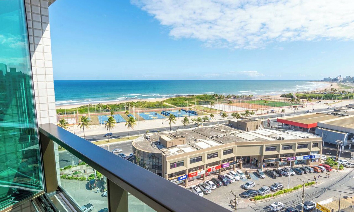 Boca do Rio Apartment | Ocean View at Corsário Beach | Pool & A/C