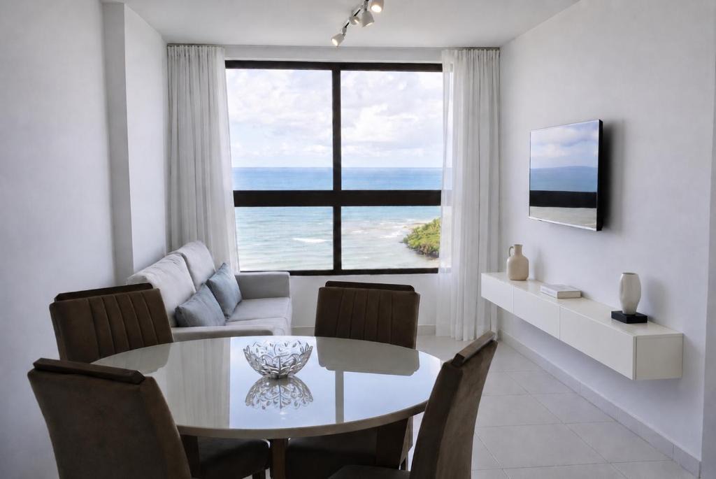 Barra de Jangada Apartment | Paiva Ocean View - 17th Floor with Pool, Sauna & Jacuzzi