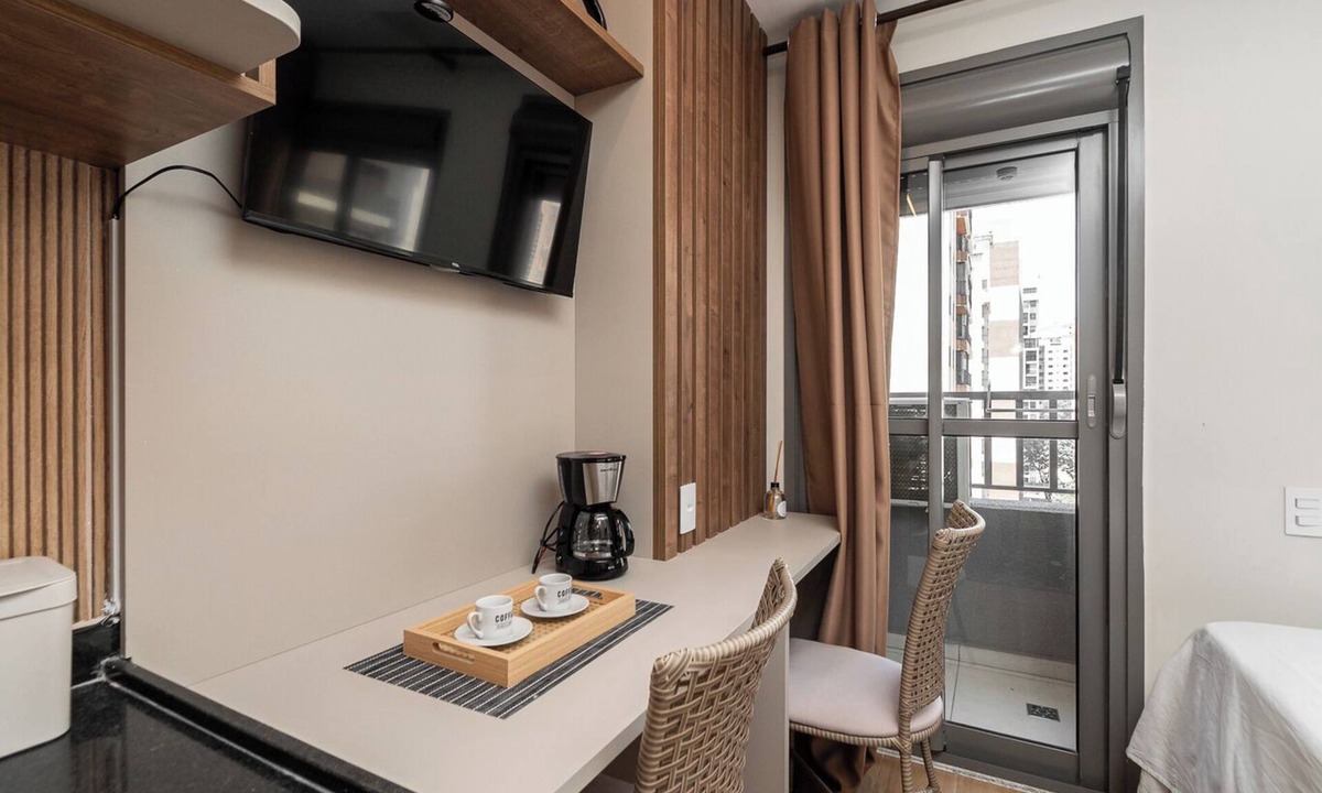 Vila Pompeia Apartment | Studio com Academia a 350 m do Allianz Parque