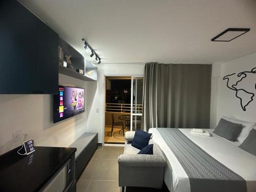 Perdizes Apartment | Studio moderno em Perdizes com Piscina e Academia na cobertura e Coworking próximo Allianz Parque e Albert Einsten