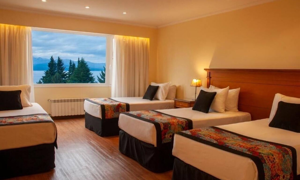 San Carlos de Bariloche Hotel | Two Quadruple Lake View Stays | 5-Min Drive to Civic Center & Free Breakfast