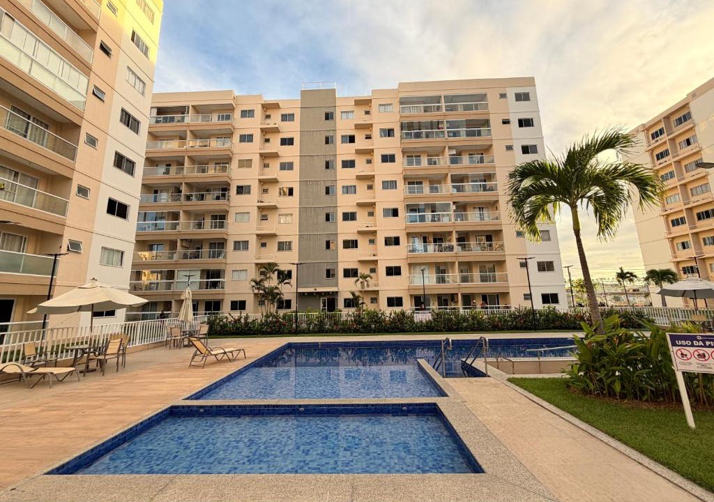 Aruanda Apartment | Vista Real Aruana AP 2 quartos com ar tv smart e piscina
