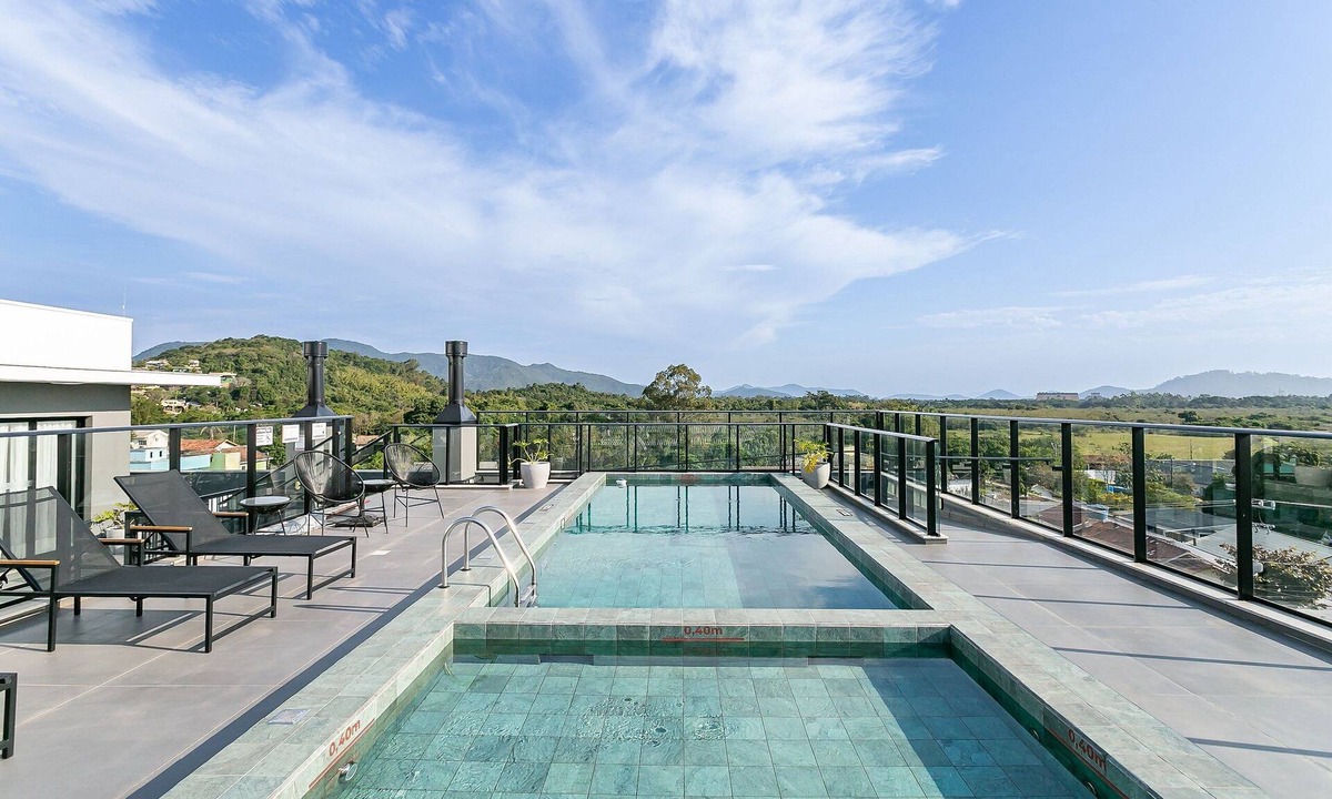 Cachoeira do Bom Jesus Apartment | WI-FI 1000mb | Rooftop Pool #CHA07D