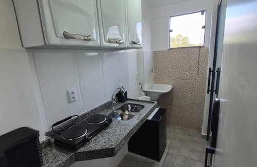 Bonfim Apartment | 1 studio-style apartment in São João del Rei, Minas Gerais, with spacious rooms.
