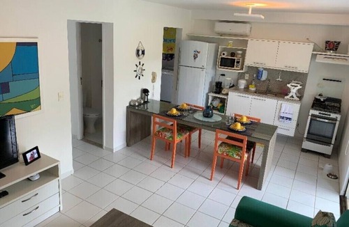 Jenipabu Apartment | 1st floor apartment, 3 suites, furnished, condominium club, 7 people, near the beach
