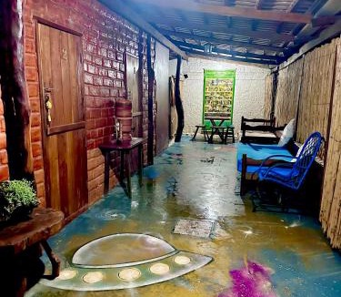 Sao Jorge House | Ametista Hospedagem Quarto banheiro privativo fora do quarto