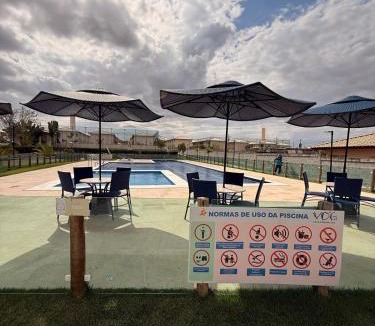 Boa Vista Apartment | Apê climatizado com piscina, moderno, 2min do Polo