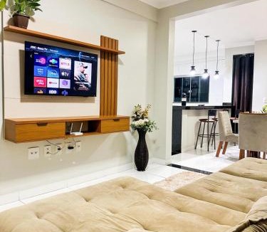Centro Apartment | APË GOLD NO CENTRO DA CIDADE COM AR E CAMA KINg