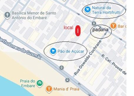 Embare Apartment | ap em frente praia embaré- 4º andar estacionamento rotativo
