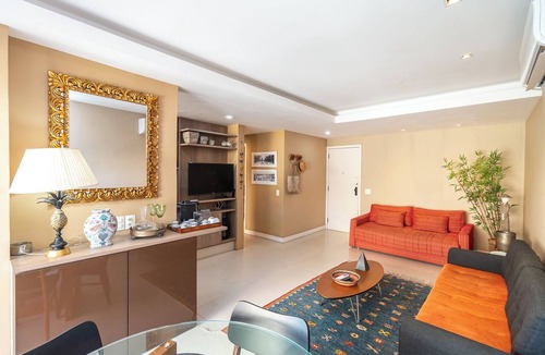 Copacabana Apartment | Apartamento Moderno com Serviços e Vista mar