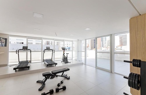 Matriz Apartment | Apartamento 1307 - Manhattan Tower · Refúgio Urbano no Centro com Rede na Sacada | 3p