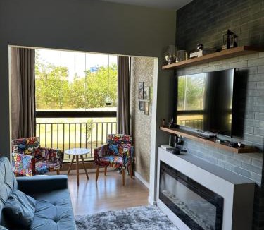 Campos do Jordao Apartment | Apartamento Premium com Lareira e Vista para as Montanhas