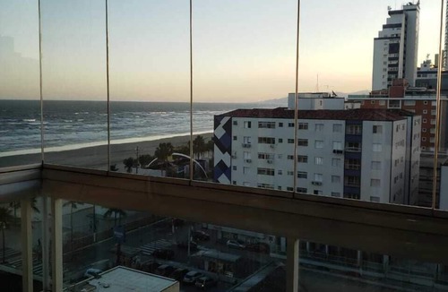 Boqueirao Apartment | Apartment with sea view, 12 m from the sand - 2 bedrooms and 2 bathrooms for 8 people