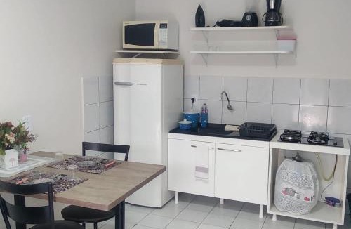 Maria Luiza Apartment | Apto 03 - 1 quarto com 2 camas solteiro e garagem, possui ventilador de teto