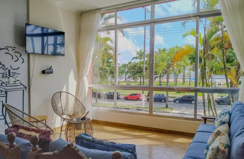 Embare Apartment | Apto completo no Embaré - Beira Mar - Ar - Garagem
