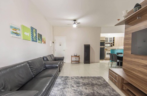 Indaia Apartment | Apto em Bertioga a beira mar com varanda gourmet