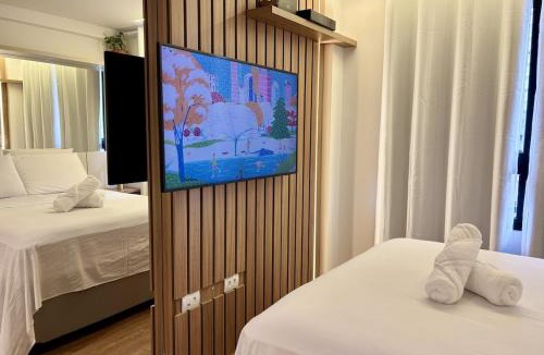 Matriz Apartment | Apto Moderno c/Lazer Completo, Piscina e Academia