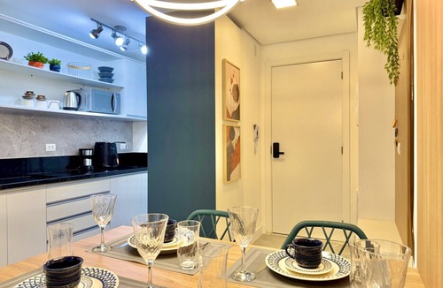 Matriz Apartment | Apto no Batel c/Piscina, Rooftop e Garagem