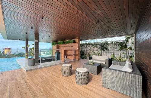 Itacolomi Apartment | Aptos Pé na Areia Condomínio Resort Completo com Piscina Sala de Jogos, Brinquedoteca, Playground e Portaria 24H 2 Quartos com Ar-Condicionado, Churrasqueira Privativa Reserve Agora e Viva essa Experiência