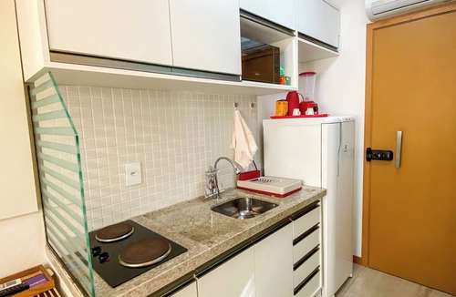 Boca do Rio Apartment | Beachfront Studio 150m from the Beach in Salvador | 24-hour Security + Swimming Pool