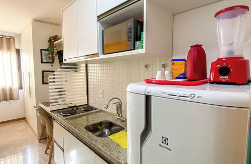 Boca do Rio Apartment | Beachfront Studio 150m from the Beach in Salvador | 24-hour Security + Swimming Pool