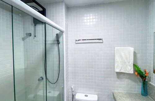Boca do Rio Apartment | Beachfront Studio 150m from the Beach in Salvador | 24-hour Security + Swimming Pool