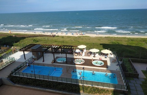 Barra Velha Apartment | Beachfront Tower 5: Heated Pool, Ocean View, Fast Wi-Fi & AC - Sleeps 6