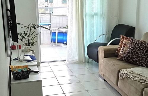 Mirim Apartment | Beautiful apartment in Praia Grande with ocean view and free parking.