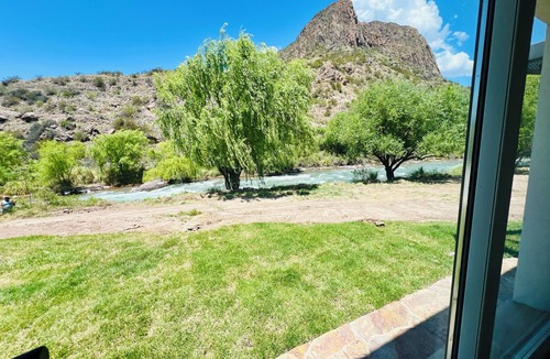 Rincon del Atuel Cabin | Bella Ribera#4 Riverfront Cabins in Valle Grande with Big Pool & Private Jacuzzi