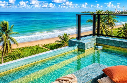 Jardim Oceania Apartment | Breeze Residence 509 Beachfront Flat at Bessa