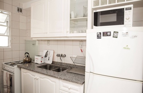 Recoleta Apartment | Bright 1 BR apartment with full kitchen, dining, living area with full bathroom.