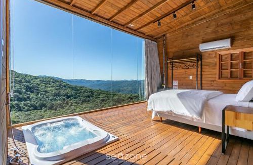Anitapolis Ski Chalet | Cabin with Serra Catarinense view VST023