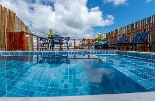 Barra Grande House | Casa Luz da Lua - Barra Grande - Maraú - Piscina privativa com deck de madeira à beira do lago