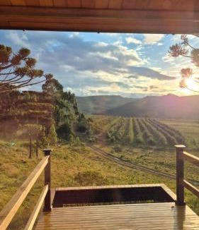 Bom Jardim da Serra Cabin | Chalé casal com Banheira - Cerro Leão Estância