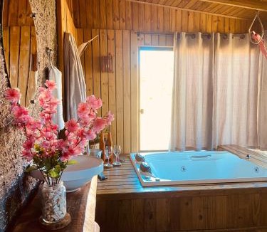 Imarui Ski Chalet | Chalé Suíte, Banheira e Piscina, Chácara das Estrelas