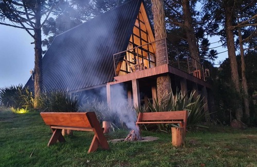 Urubici Ski Chalet | Chalé Verde da Serra in Urubici - with hot tub