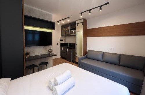 Matriz Apartment | CNA1304 - Studio para até 4 pessoas