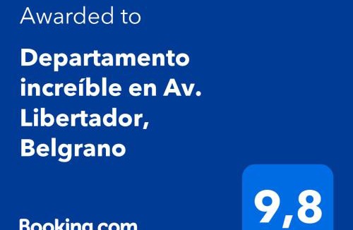 Belgrano Apartment | Departamento increíble en Av. Libertador, Belgrano