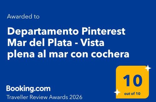 La Perla Apartment | Departamento Pinterest Mar del Plata - Vista plena al mar con cochera