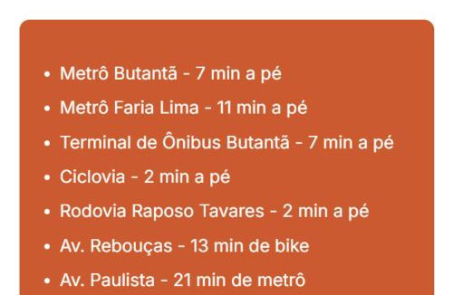 Butanta Apartment | Estúdio em São Paulo, Butantã, Próximo à USP e ao Metrô